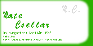 mate csellar business card